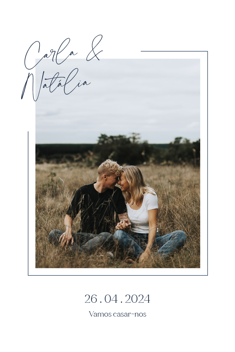 Convites — Casamento minimalista