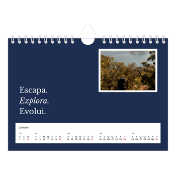 Calendário de Fotografias A5 Paisagem — Terra editorial