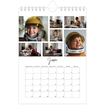 Calendário A5 — Arranjos fotográficos