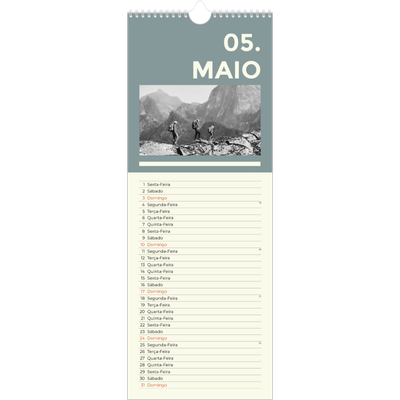 Calendário fino  — Contemporâneo arrojado [capa]