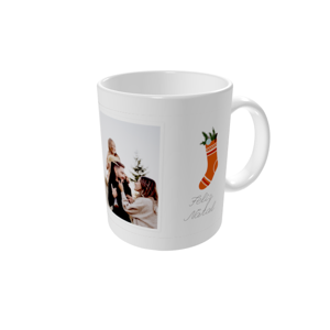 Canecas personalizadas — Árvore rústica festiva