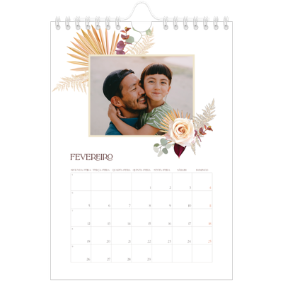 Calendário A5 — Boho [Fevereiro]