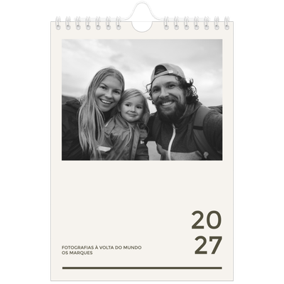 Calendário A5 — Contemporâneo arrojado [capa]
