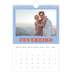 Calendário A5 — Molduras retro [Fevereiro]