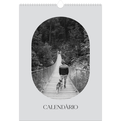 Calendário A3 — A estrada aberta [capa]
