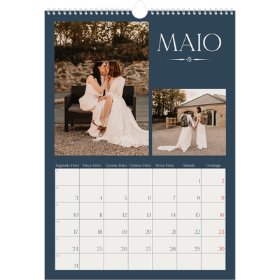 Calendário A3 — Ardósia e serifas [Maio]