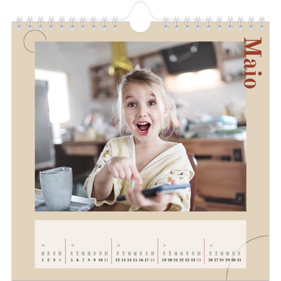 Calendário quadrado — Texto assimétrico [capa]