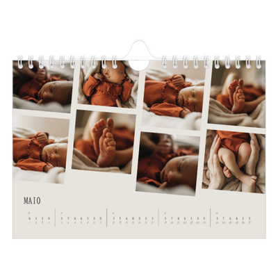 Calendário A5 horizontal — Memórias em movimento [capa]