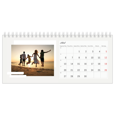 Calendários de mesa — Tons mudos [Abril]