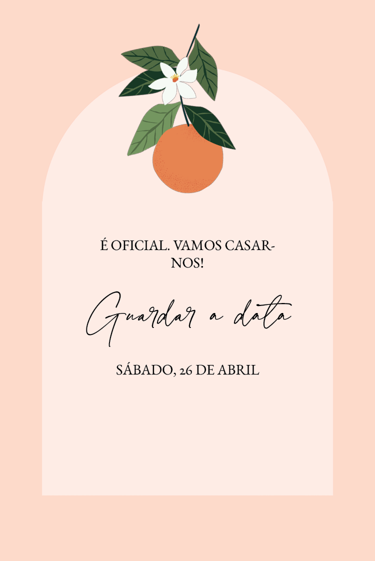 Save the date — Celebração cítrica