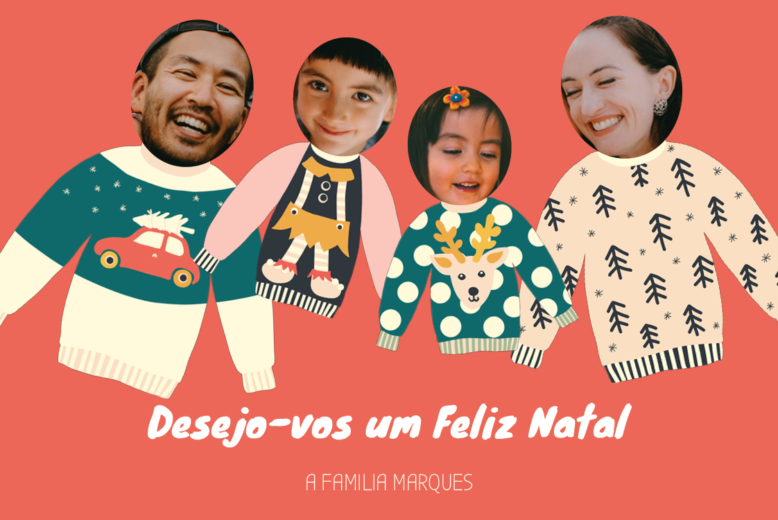 Cartões — Camisolas de Natal feias