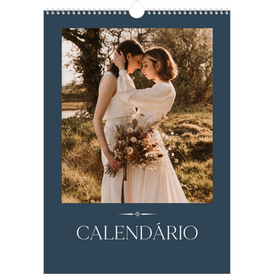 Calendário A3 — Ardósia e serifas [capa]