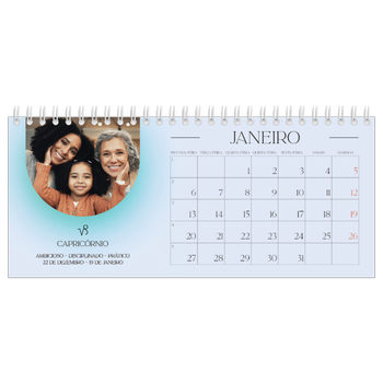 Calendário de Fotografias de Mesa — Degradê de astrologia