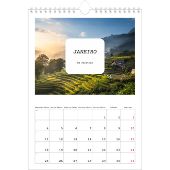 Calendário fotográfico A4 — A história completa