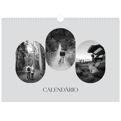 Calendário A3 Horizontal — A estrada aberta [capa]