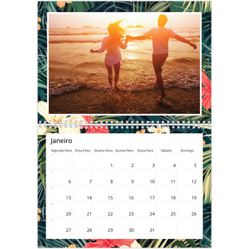 Calendário fotográfico duplo A4 — Vida vegetal viva