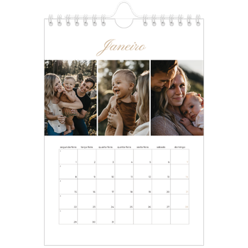 Calendário A5 — Caixas de tiras fotográficas