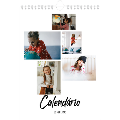 Calendário fotográfico A4 — Isto sou eu [capa]