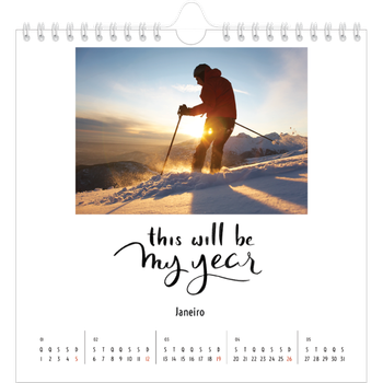 Calendário fotográfico quadrado — Citações