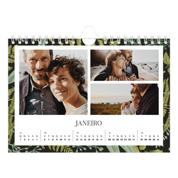 Calendário de Fotografias A5 Paisagem — Papéis de parede florais
