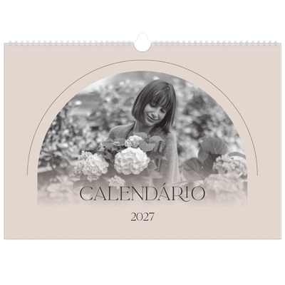 Calendário A3 Horizontal — Botânica simples [capa]