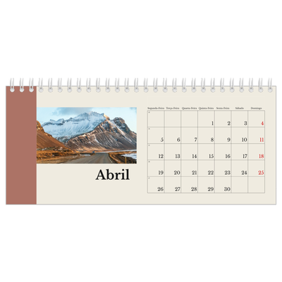 Calendários de mesa — Vistas do mundo [Abril]