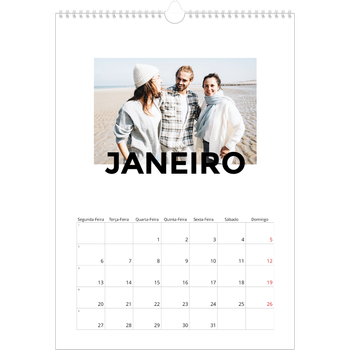 Calendário fotográfico A3 — Scattergram