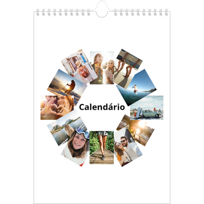 Calendário fotográfico A4 — Moldura [capa]