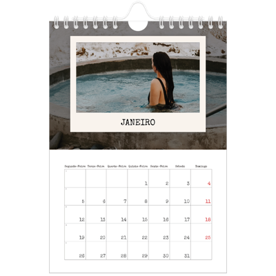 Calendário A5 — A edição de retrato [Janeiro]