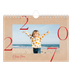 Calendário A5 horizontal — Toques de vermelho [capa]