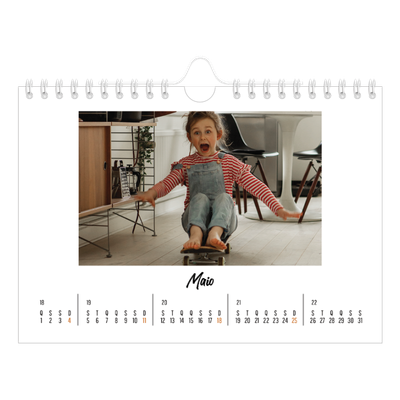 Calendário A5 horizontal — Isto sou eu [capa]