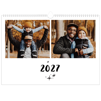 Calendário A3 Horizontal — Escrito à mão [capa]
