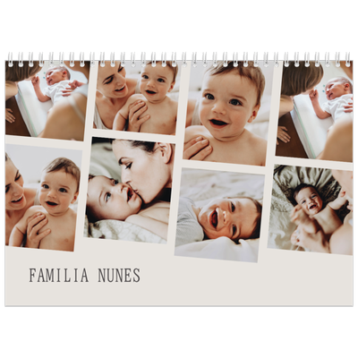 Calendário A4 duplo — Memórias em movimento [capa]