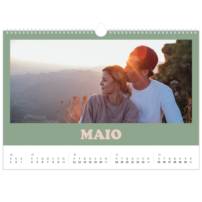 Calendário A3 Horizontal — Molduras retro [capa]
