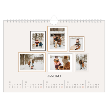 Calendário de Fotografias A4 Paisagem — Galeria de fotografias de parede