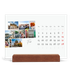 Calendário de mesa com suporte em madeira - horizontal  — Férias na cidade [Fevereiro]