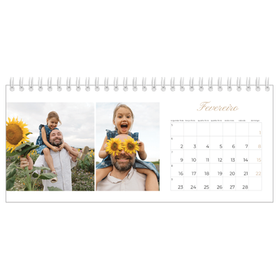 Calendários de mesa — Caixas de tiras fotográficas [Fevereiro]