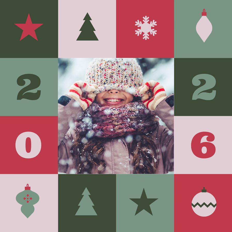 Cartões — Tabuleiro de xadrez de ano novo