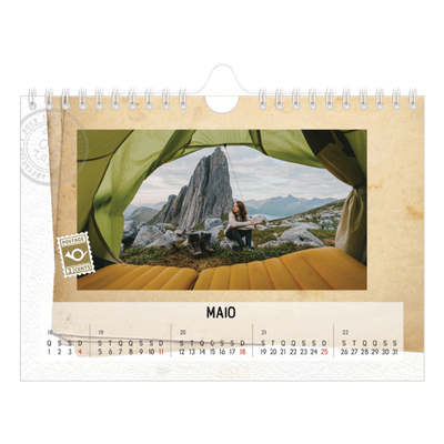 Calendário A5 horizontal — Parts unknown [capa]