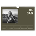 Calendário A4 horizontal — Contemporâneo arrojado [Janeiro]