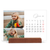 Calendário de mesa com suporte em madeira - horizontal  — Fotos e escrita [Janeiro]