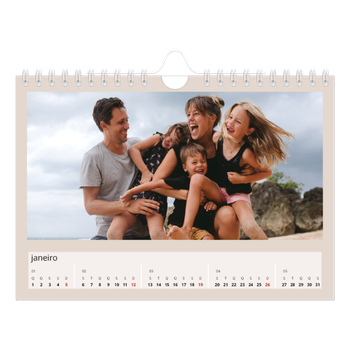 Calendário de Fotografias A5 Paisagem — Cores da terra
