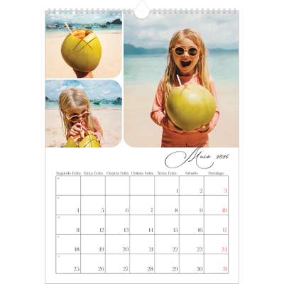 Calendário A3 — Instantâneos e escrita [capa]