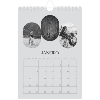 Calendário A5 — A estrada aberta [Janeiro]