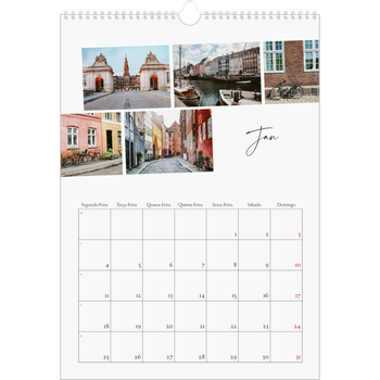 Calendário fotográfico A3 — Férias na cidade