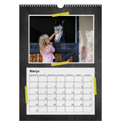 Calendário A3 — Fita adesiva para trabalhos manuais [Março]