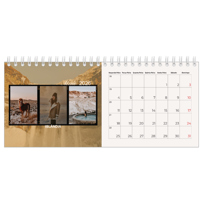 Calendários de mesa — Aventura e desejo de viajar [capa]