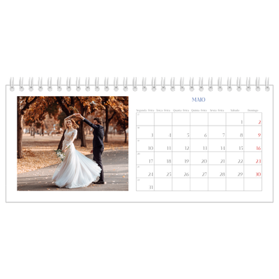 Calendários de mesa — Clássico cobalto [Maio]