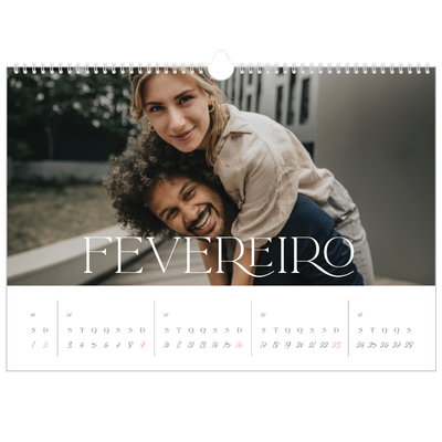 Calendário A3 Horizontal — Maior que a vida [Fevereiro]