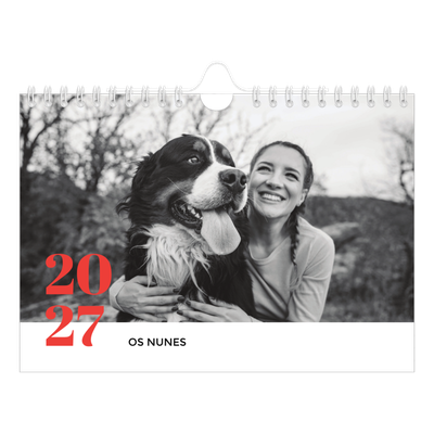 Calendário A5 horizontal — Um ano audacioso [capa]